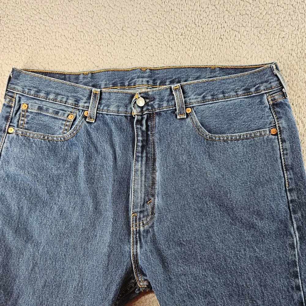 Levis‎ Jeans Mens 38x30 Blue 505 Regular Fit Straight Leg Workwear Western Pants